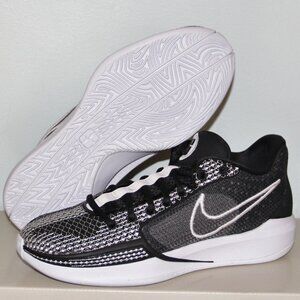 Nike Sabrina 1 TB Black White Basketball Shoes Womens 7 8